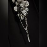 Area NYC AREA Embellished jersey halterneck mini dress size S Photo 3