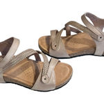 Taos Zanzibar Sandals Womens Leather Z Strap Adjustable Comfort 7.5/8 EU 38 New Tan Photo 0