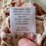 Rose + Olive Orange & White Sleeveless & Smocked Top Photo 9