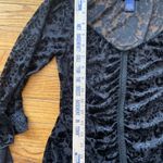 Candie's Vintage  Sheer Velvet Burnout Ruched Top Size S Y2K Whimsigoth Fairy Photo 3