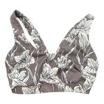 JoyLab Floral Sports Bra in Gray and White Size XS Photo 0