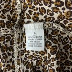 Essue  Leopard Print Ruffle Sleeve Ruched Crop‎ Blouse Top Large Trendy Y2K Chic Photo 5