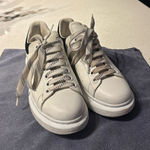 Alexander McQueen Women’s  Larry Oversized White/Black Shoe Sz 38 1/2 Sz 7.5 US Photo 0