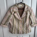 Marsh Landing  floral embroidered button up blazer size large Photo 0