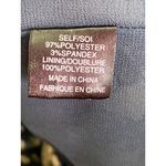 WAYF Dress Womens Medium Blue White Long Sleeve Choker Neck Keyhole Photo 7