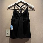 Lands' End New  Women's Tugless QuickDry Strappy Back Tankini Top Black 20W Photo 5