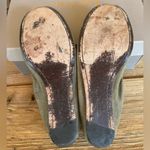 Vera Wang  LAVENDER Olive Green Leather Rhinestone Elasticized Ballet Flat Photo 3