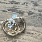 Bansri Elegant Gold Ring with Crystal Accent Rings Size 7 3piece Photo 1