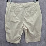 kim rogers  Tan Bermuda Flat Front Bottoms Pants Shorts Cotton Plus 14 Photo 1
