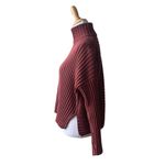 Bryn Walker  Copper Brown Ribbed Zip Sweater Small Photo 65