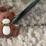 New Teddy Bear hair Bobbi Pin Brown Photo 1