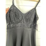 City Studio Black Lace Corset Bodice Spaghetti Straps ALine Dress Plus Size 20W Photo 5
