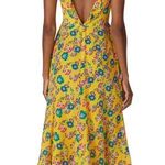 GORGEOUS Saloni Holly Midi Dress 100% silk EUC US4 🥰 Yellow Size 4 Photo 0