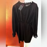 Bloomchic Plus Size Long Sleeve Mock Neck Sheer Midi Dress Photo 4