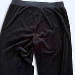Black velour vintage 2000s sweatpants Size Medium Photo 6