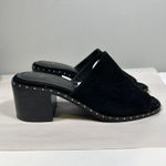 Maje ‎ Wave Suede Terracotta Block Heel Mules Womens 36 (US 6) Photo 4