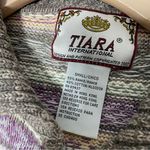 Tiara International VINTAGE 90s TIARA Fair Isle Zip Up Cardigan Photo 3