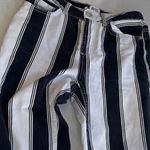 BDG Urban Outfitters Jeans Striped Size 26 Black White Denim Jeans Pants Retro Photo 1