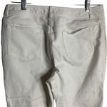 Dana Buchman  Straight Leg Denim Jeans 8 White Button Zip 5 Pocket Mid Rise Photo 3