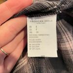 American Eagle Grey Pink Plaid Long Sleeve Wrap Dress Womens S Fall Flannel Mini Photo 9