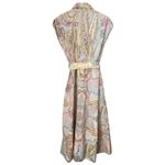 ZARA  Paisley Printed Midi Belted Shirt Dress Size XL Photo 1