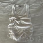 ZARA  white Ribbed Tank top Photo 2