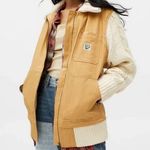 BDG Khaki Tan Remade Canvas Bomber Jacket, Size S Photo 0