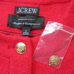 J.Crew NWoT Lady Jacket in Holiday Red Italian Boiled Wool Blazer 10 Photo 3