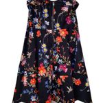 EXPRESS Floral Black Strapless A-Line Dress Photo 2