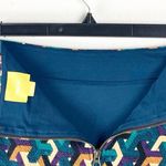 Anthropologie  MAEVE Geometric Print Back Zip Closure Lined Pencil Skirt Small Photo 5