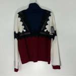 Ganni  Rogers Track Jacket Colorblock Retro Lace NWT Size Medium Photo 4