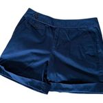 Ralph Lauren Lauren Petite Women's Cotton Navy Blue Chino Shorts Size 8 Photo 0