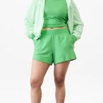 Athleta XL Coaster Luxe Recover High Hip Sweatshirt Valley Green X-Large Photo 4