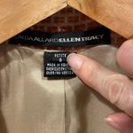 Golden orange crush metallic crop blazer Vintage 90’s Linda Allard Ellen Tracy Size 8P Photo 10