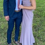 Jenny Yoo  BHLDN maxi dress fig lavender bridesmaid cowl drape capri bianca long Photo 12