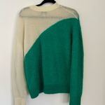 & Other Stories & OTHER STORIES Green and White Color Wool Blend Block Sweater Photo 7