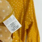 Madewell  Wrap Top Star Scatter Size Large Yellow White‎ Photo 10