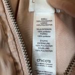 Chico's Chico’s Soft Pink Shirred Bomber Jacket Photo 7
