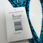 Moving Comfort Switch it up Racer sports bra in Azure woven size M Medium NWT Photo 3