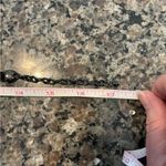 Joan Rivers  Vintage Blue Gray Teardrop Necklace Black Velvet Cord Signed Photo 3