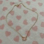 Francesca's Francesca’s necklace gold with pink gem Photo 0