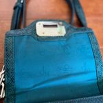 Cole Haan  Green Snakeskin Embossed Leather Bag Photo 13