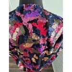 IRO Eksie Sequined Wrap Blouse Size 38 or 6 holiday party flattering maximalist Photo 4