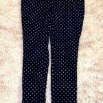 Loft  Marisa skinny black and white dot pants. Cotton/spandex. Size 6P. Photo 3