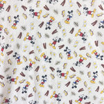 Disney Vintage All Over Printed Mickey Mouse Top Snap Button Short Sleeve Sz XL Photo 5