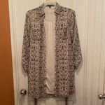 EXPRESS Beige and Black Snakeskin Dress Photo 10
