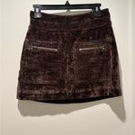 Free People  velvet Brown Mini Skirt Photo 2