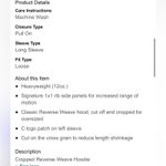 Champion NWT WOmens Reverse Weave Cropped Cutoff Hoodie Sweatshirt Pink Large Photo 5