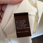 J. McLaughlin ivory scalloped trim soft knit sweater Photo 6