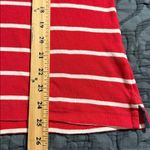 Ralph Lauren LRL size large red and white striped henley t-shirt buttons front casual womens Photo 3